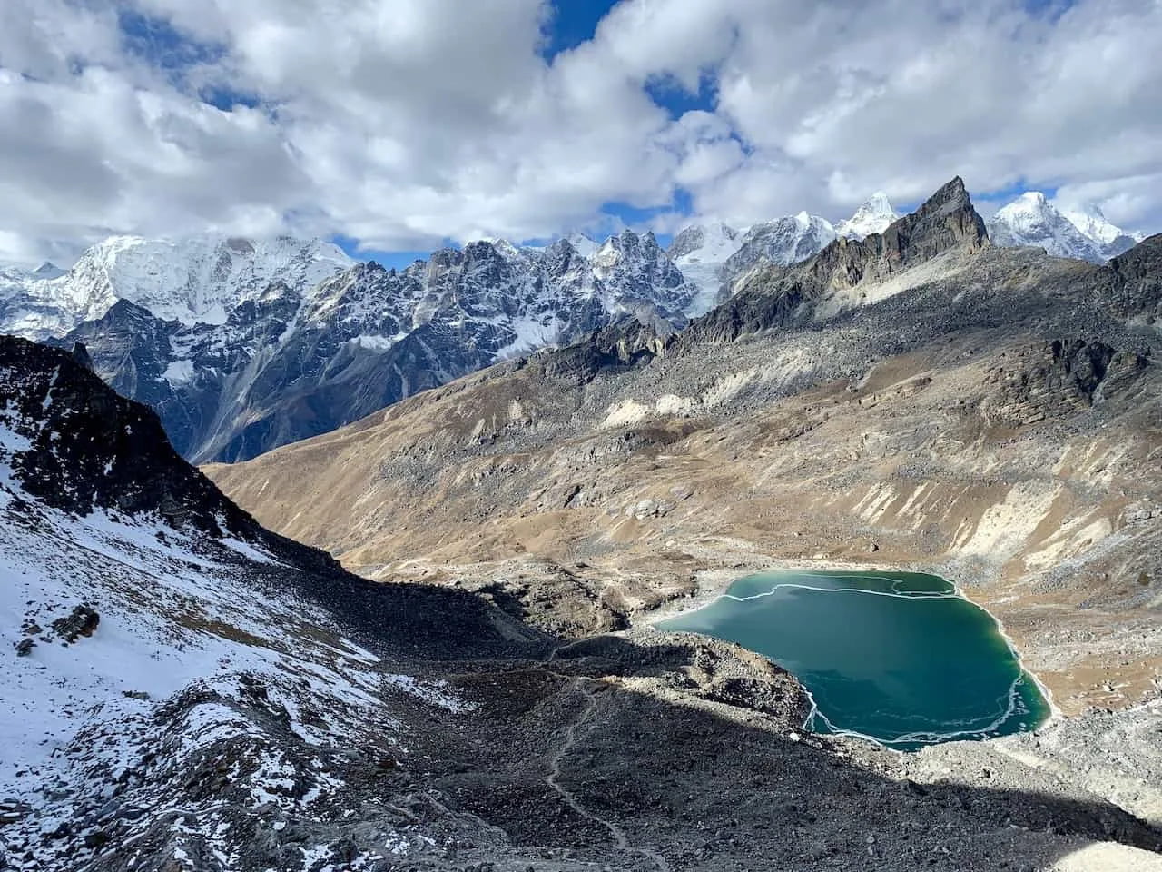 renjo la pass lake, everest circuit three high passes, everest circuit three high passes