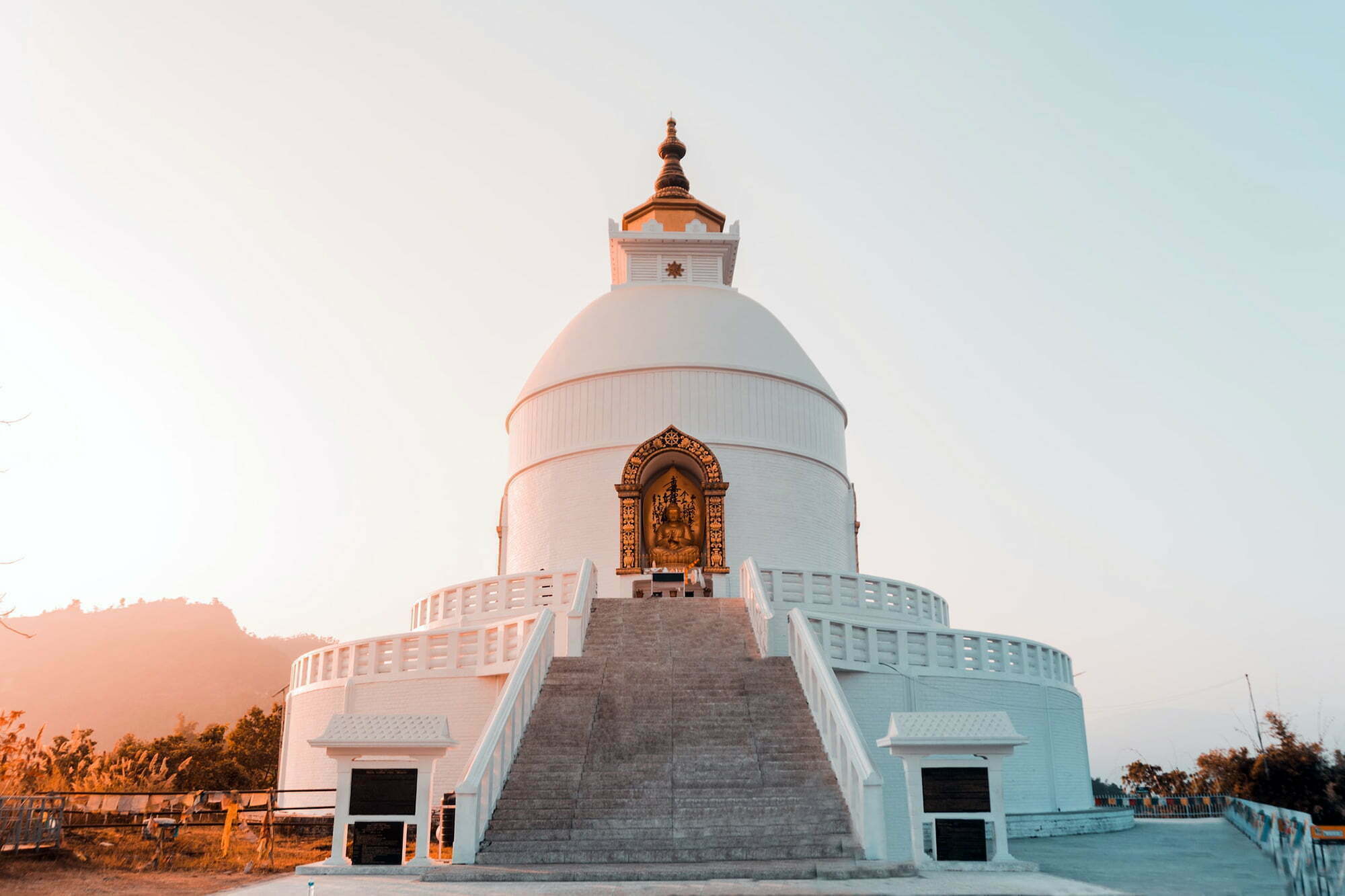 pokhara world peace pagoda, major tourist attractions in nepal